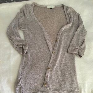 Lightweight long knit cardigan